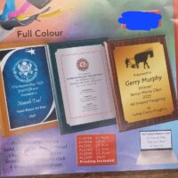 Presentation plaque
